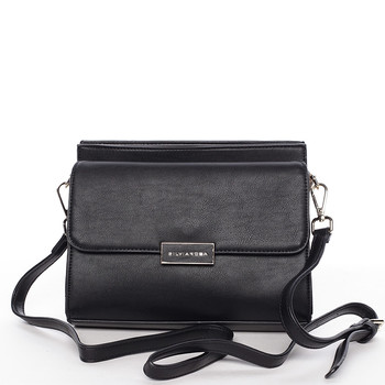 Originální menší černá crossbody kabelka - Silvia Rosa Kaia