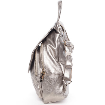 Dámský trendy batůžek stříbrný - Silvia Rosa Maycee