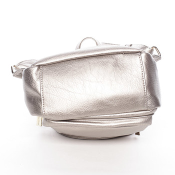 Dámský trendy batůžek stříbrný - Silvia Rosa Maycee