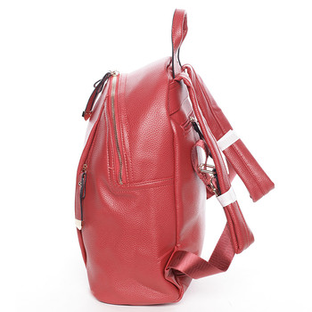 Atraktivní dámský červený batoh na tablet - MARIA C Febbe