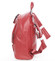 Atraktivní dámský červený batoh na tablet - MARIA C Febbe