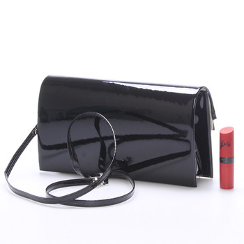 Originální dámské psaníčko černé lesklé - Delami Broome