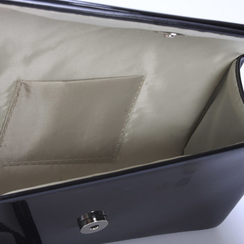 Originální dámské psaníčko černé lesklé - Delami Broome