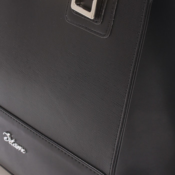 Dámská luxusní lakovaná kabelka černá  - Delami Claudine
