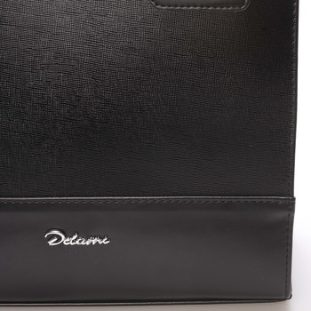 Dámská luxusní lakovaná kabelka černá  - Delami Claudine