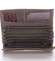 Větší kožená peněženka tmavě hnědá - WILD Babita