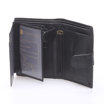 Pánská kožená peněženka černá - WILD Baste