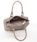 Trendy dámská kabelka do ruky taupe saffiano - David Jones Terray