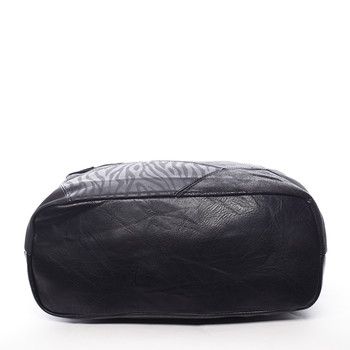 Středně velká dámská luxusní kabelka černá - Maria C Georgetta