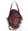 Dámská elegantní kabelka kávově hnědá se vzorem - Maria C Eirene