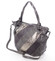 Dámská elegantní kabelka šedá se vzorem - Maria C Eirene