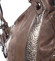 Dámská elegantní kabelka tmavě hnědá se vzorem - Maria C Eirene