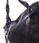 Dámská elegantní kabelka černá se vzorem - Maria C Eirene