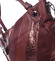 Dámská elegantní kabelka tmavě červená se vzorem - Maria C Eirene