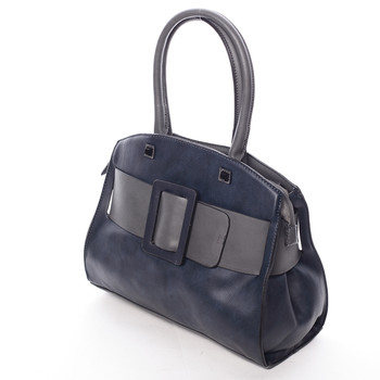 Luxusní tmavě modrá dámská kabelka do ruky - MARIA C Erasto