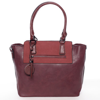 Elegantní dámská kabelka přes rameno vínová - MARIA C Eleana