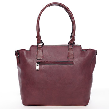 Elegantní dámská kabelka přes rameno vínová - MARIA C Eleana