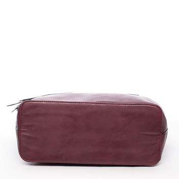 Elegantní dámská kabelka přes rameno vínová - MARIA C Eleana