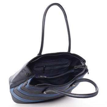 Módní dámská kabelka přes rameno tmavě modrá - MARIA C Elaina