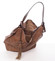 Originální dámská hnědá kabelka s odleskem- MARIA C Gelasia