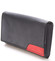 Velká stylová dámská kožená peněženka černá - Bellugio Calixte