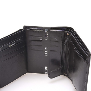 Elegantní pánská kožená peněženka černá - Ellini Daemon