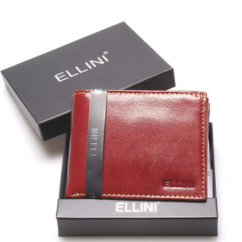 Pánská kožená peněženka hnědá - Ellini Damaskenos