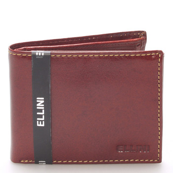Pánská kožená peněženka hnědá - Ellini Damaskenos