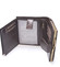 Dámská stylová kožená peněženka čokoládově hnědá - Ellini Dahlia
