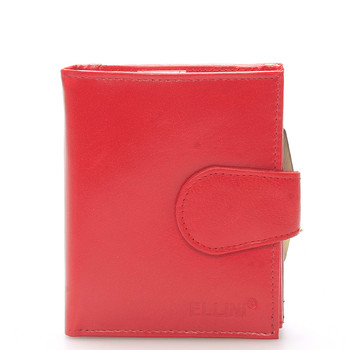 Dámská stylová kožená peněženka červená - Ellini Dahlia