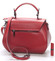 Exkluzivní dámská kožená kabelka červená - ItalY Aubine