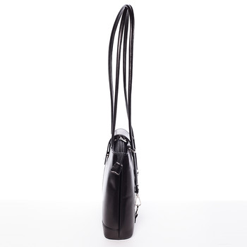 Unikátní dámská kožená kabelka/batoh černá - ItalY Zephyra