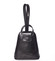Dámský originální kožený černý batůžek - ItalY Zenobe