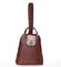 Dámský originální kožený hnědý batůžek - ItalY Zenobe