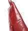 Dámský originální kožený červený batůžek - ItalY Zenina