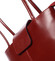 Unikátní dámská kožená kabelka/batoh červená - ItalY Zephyra