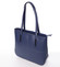 Moderní dámská kožená kabelka tmavě modrá - ItalY Adalicia