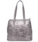 Exkluzivní dámská kožená kabelka tmavě šedá - ItalY Logistilla