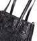 Exkluzivní dámská kožená kabelka stříbrná - ItalY Logistilla
