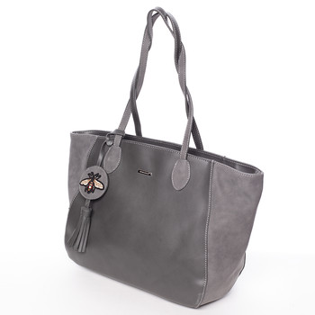 Nadčasová šedá kabelka přes rameno - David Jones Shelby