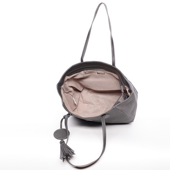 Nadčasová šedá kabelka přes rameno - David Jones Shelby