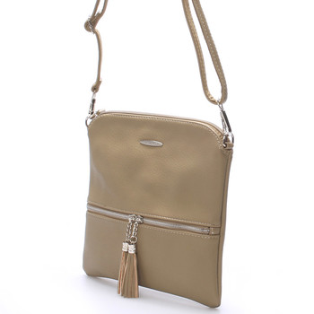 Originální dámská crossbody kabelka khaki - David Jones Sanna