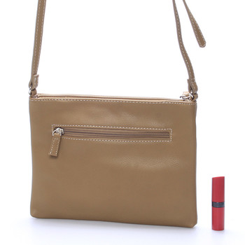 Malá módní crossbody tmavá camel kabelka - David Jones Jakarta