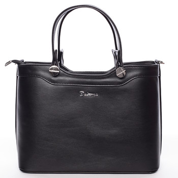 Elegantní matná černá dámská kabelka do ruky - Delami Iriana
