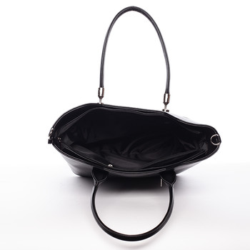 Dámská luxusní kabelka přes rameno černá - Delami Amalia