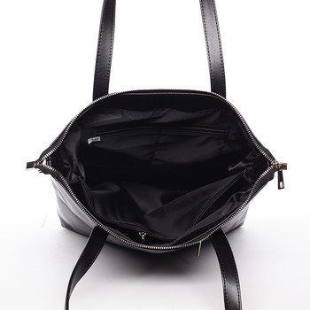 Vysoká dámská elegantní kabelka přes rameno černá - Delami Ilithya
