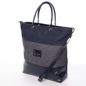 Dámská elegantní kabelka přes rameno tmavě modro šedá - Delami Patricia