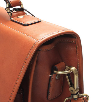 Luxusní kožená aktovka koňaková - Gerard Henon Harman