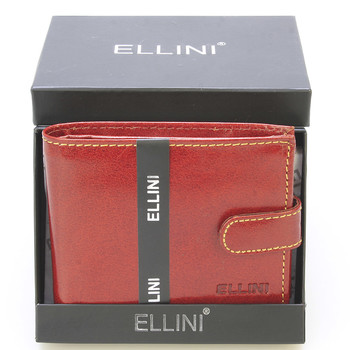Pánská kožená peněženka hnědá - Ellini Dainis