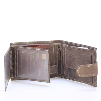 Pánská kožená peněženka hnědá - WILD Gryphon